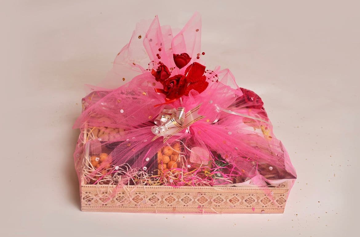 A curated gift box presented for a special occasion